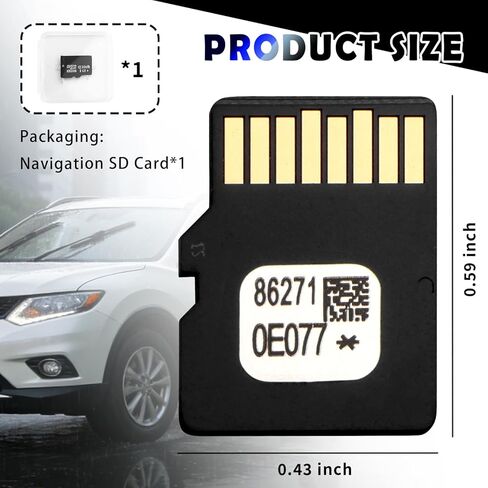2025 Compatible with Toyota Navigation SD Card Update,OEM 86271-0E077 Navigation SD Card Compatible with Toyota 4Runner Corolla Camry,Car GPS & Map Navigations Car Accessories in Kuwait
