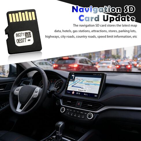 2025 Compatible with Toyota Navigation SD Card Update,OEM 86271-0E077 Navigation SD Card Compatible with Toyota 4Runner Corolla Camry,Car GPS & Map Navigations Car Accessories in Kuwait