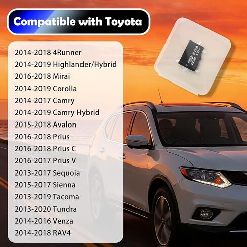 2025 Compatible with Toyota Navigation SD Card Update,OEM 86271-0E077 Navigation SD Card Compatible with Toyota 4Runner Corolla Camry,Car GPS & Map Navigations Car Accessories in Kuwait
