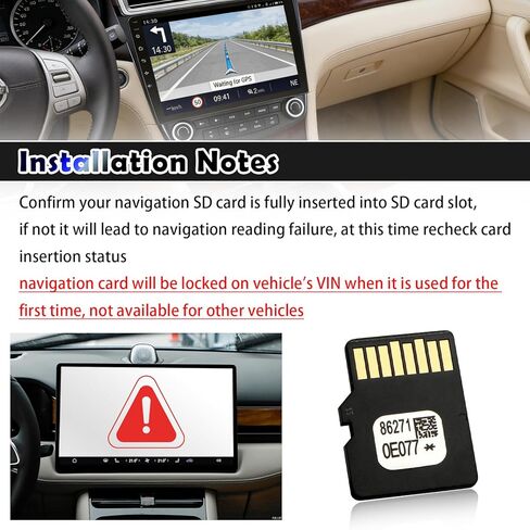 2025 Compatible with Toyota Navigation SD Card Update,OEM 86271-0E077 Navigation SD Card Compatible with Toyota 4Runner Corolla Camry,Car GPS & Map Navigations Car Accessories in Kuwait