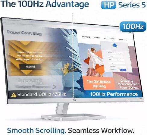 شاشة HP Series 5 مقاس 24 بوصة بدقة FHD، ومعدل تحديث 100 هرتز، وشاشة IPS بدقة 1080 بكسل مع تباين 1500:1، وسطوع 300 شمعة في المتر المربع، و99% sRGB وEyesafe، سهولة العين المعتمدة، وتعديل الإمالة، ومنافذ HDMI وVGA in Kuwait