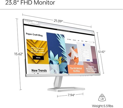 شاشة HP Series 5 مقاس 24 بوصة بدقة FHD، ومعدل تحديث 100 هرتز، وشاشة IPS بدقة 1080 بكسل مع تباين 1500:1، وسطوع 300 شمعة في المتر المربع، و99% sRGB وEyesafe، سهولة العين المعتمدة، وتعديل الإمالة، ومنافذ HDMI وVGA in Kuwait