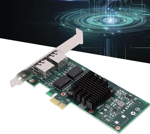 1Gb Network Card, Dual RJ45 Ports PCI Express 2.0 X1 Gigabit Ethernet Adapter with Gold Plated Connectors, Support for 82576 PCI Express 2.0 X1 Gigabit Ethernet Adapter in Kuwait