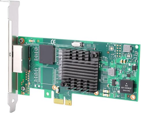 بطاقة شبكة جيجابت، محول إيثرنت PCIE 2.0 X1 مزدوج منافذ RJ45 مع شريحة تحكم T2، لأجهزة تخزين أجهزة الكمبيوتر المكتبية والخوادم in Kuwait