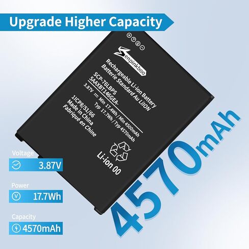 بطارية SCP-76LBPS [ترقية 4570 مللي أمبير] لاستبدال Kyocera E7200 DuraForce Pro 3 E7200 in Kuwait