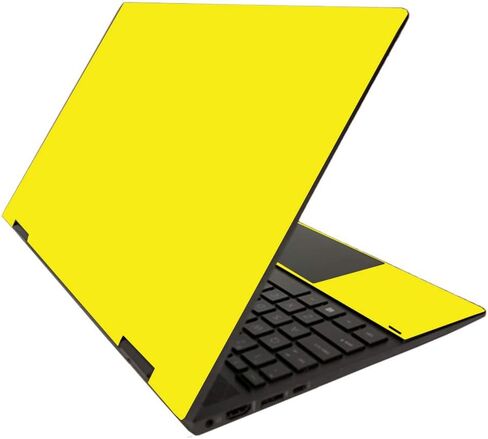 MightySkins Skin for HP Envy x360 15" (2020) - Solid Yellow | Protective, Durable, and Unique Vinyl Decal wrap Cover | Easy to Apply, Remove, and Change Styles | Made in The USA in Kuwait