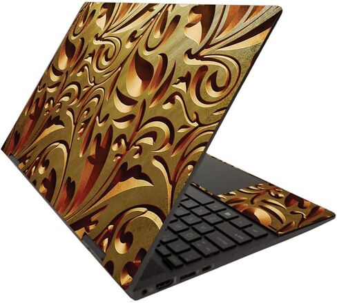 MightySkins Skin for HP Envy x360 15" (2020) - Mosaic Gold | Protective, Durable, and Unique Vinyl Decal wrap Cover | Easy to Apply, Remove, and Change Styles | Made in The USA in Kuwait