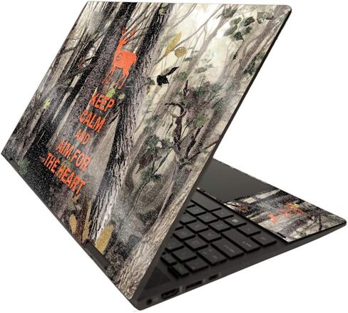 MightySkins Glossy Glitter Skin for HP Envy x360 15" (2020) - Deer Hunter | Protective, Durable High-Gloss Glitter Finish | Easy to Apply, Remove, and Change Styles | Made in The USA in Kuwait