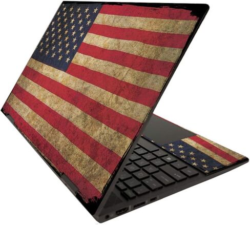 MightySkins Skin for HP Envy x360 15" (2020) - Vintage Flag | Protective, Durable, and Unique Vinyl Decal wrap Cover | Easy to Apply, Remove, and Change Styles | Made in The USA in Kuwait