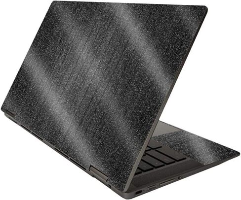 MightySkins Glossy Glitter Skin for HP Chromebook x360 14" (2020) - Black Wood | Protective, Durable High-Gloss Glitter Finish | Easy to Apply, Remove, and Change Styles | Made in The USA in Kuwait