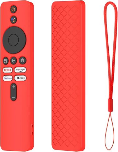 حافظة جهاز التحكم عن بعد USTIYA لجهاز Xiaomi TV Box S (الجيل الثاني) غطاء تحكم واقٍ من السيليكون (أسود) in Kuwait
