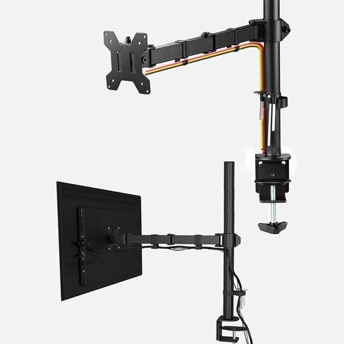 Monitor Desk Mount Monitor Mount Stand Long Single Monitor Desk Mount, 31.4 Inches Height Adjustable Monitor Stand Fits 10 to 27 Inch Screens,Holds Up to 21.8Lbs Computer in Kuwait