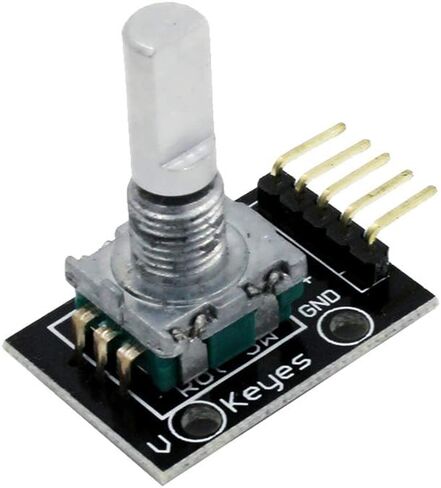 DEVMO 2PCS KY-040 Rotary Encoder Module Brick Sensor Development Board Compatible with Ar-duino Raspberry Pi SMT32 Development Board in Kuwait