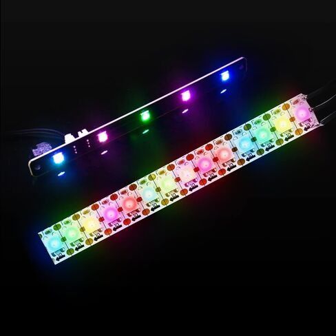 Yahboom LED Strip Light Programmable WS2812 DC 5V PH2.0 RGB Full Color-Driven Compatible with Raspberry Pi Pico Arduino Microbit STM32 ESP32 5 Bit 4PCS 14 Bit 2PCS in Kuwait