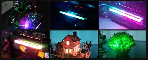 Yahboom LED Strip Light Programmable WS2812 DC 5V PH2.0 RGB Full Color-Driven Compatible with Raspberry Pi Pico Arduino Microbit STM32 ESP32 5 Bit 4PCS 14 Bit 2PCS in Kuwait