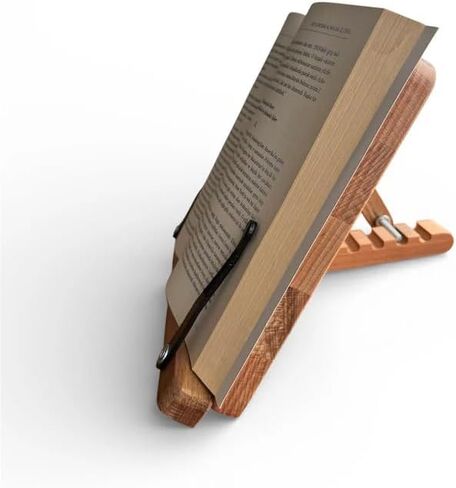 Book Stand,Handmade Book Holder,Tablet Stand,Wooden Reading Stand,Book Gift, Wooden Tablet Holder,Natural Wood Book Stand,Handmade Woodwork in Kuwait