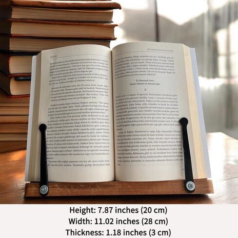 Book Stand,Handmade Book Holder,Tablet Stand,Wooden Reading Stand,Book Gift, Wooden Tablet Holder,Natural Wood Book Stand,Handmade Woodwork in Kuwait