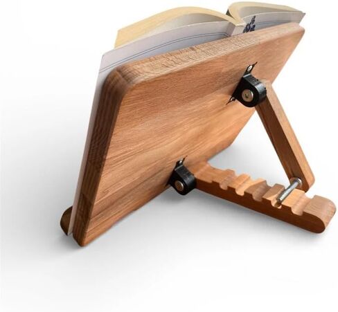 Book Stand,Handmade Book Holder,Tablet Stand,Wooden Reading Stand,Book Gift, Wooden Tablet Holder,Natural Wood Book Stand,Handmade Woodwork in Kuwait