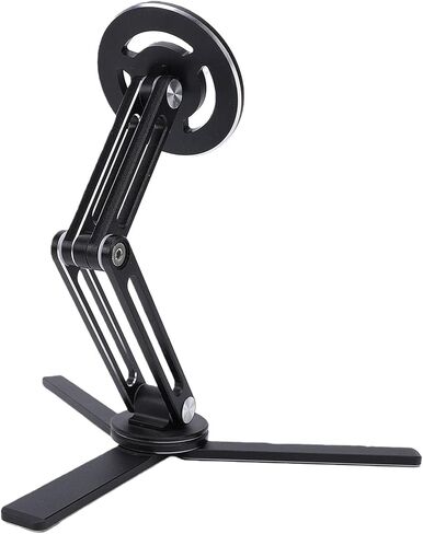 POCREATION Magnetic Phone Stand Magnetic Tablet Stand Cell Phone Holder 360 Degree Rotation Foldable Aluminum Alloy Car Desk Mount with Strong Suction for Mobile Tablet up to in Kuwait