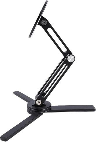 POCREATION Magnetic Phone Stand Magnetic Tablet Stand Cell Phone Holder 360 Degree Rotation Foldable Aluminum Alloy Car Desk Mount with Strong Suction for Mobile Tablet up to in Kuwait