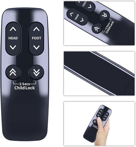 جهاز تحكم عن بعد بديل جديد متوافق مع Serta Linak HC12BL0011-02 HC10BL قاعدة سرير قابلة للتعديل، صندوق التحكم البسيط في الحركة Beautyrest TD33 in Kuwait