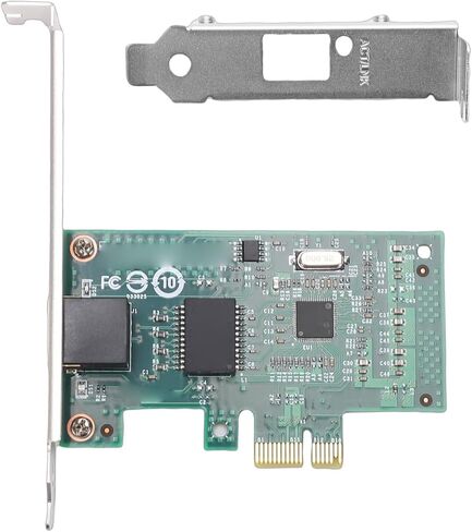 Bewinner Gigabit Ethernet Card 1000Mbps PCIe 2.0 X1 with RJ45 Port, Plug and Play, 210AT Controller, Network Card, Ethernet with RJ45 Port PCI Express 2.0 X1 in Kuwait