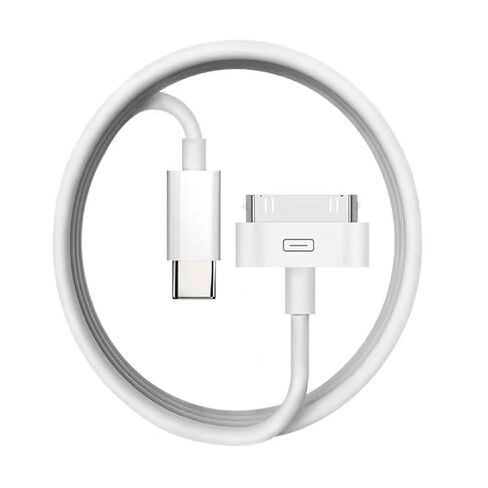 USB C to 30 Pin Cable for iPhone 4,【Apple MFi Certified】 3.3Feet USB Type-C to 30-Pin Charging & Data Sync Cord Compatible with iPhone 4/4S/3GS, iPad 1/2/3, iPod Classic/Nano/Touch (White) in Kuwait