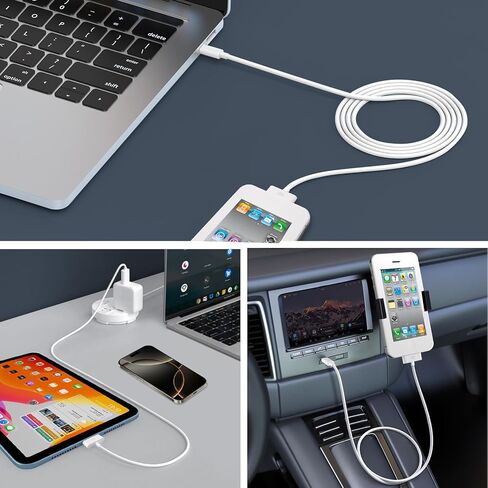 USB C to 30 Pin Cable for iPhone 4,【Apple MFi Certified】 3.3Feet USB Type-C to 30-Pin Charging & Data Sync Cord Compatible with iPhone 4/4S/3GS, iPad 1/2/3, iPod Classic/Nano/Touch (White) in Kuwait