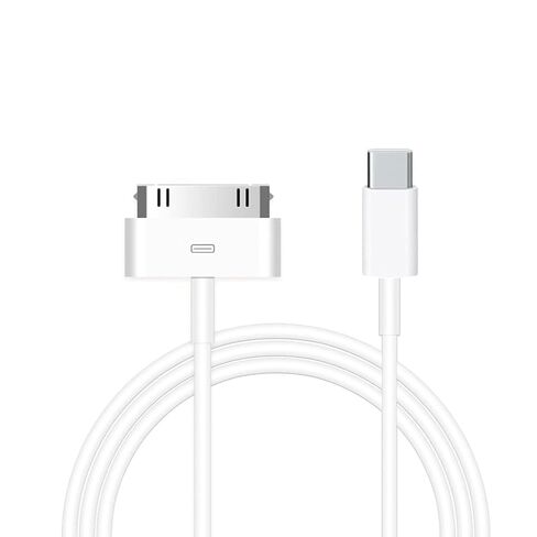 USB C to 30 Pin Cable for iPhone 4,【Apple MFi Certified】 3.3Feet USB Type-C to 30-Pin Charging & Data Sync Cord Compatible with iPhone 4/4S/3GS, iPad 1/2/3, iPod Classic/Nano/Touch (White) in Kuwait
