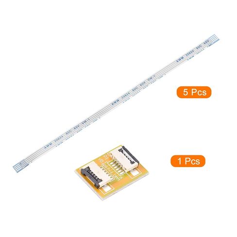 MECCANIXITY FFC FPC 4 Pin 1mm Pitch PCB Extension Connector Board مع 5 Pack 1mm Pitch 150mm مجموعة كابلات مسطحة مرنة (نوع) in Kuwait