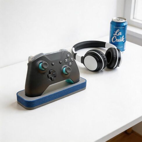 حامل وحدة التحكم لجهاز Xbox One، حامل سطح المكتب ذو الطراز البسيط، حامل عرض الألعاب باللونين الأزرق والرمادي in Kuwait