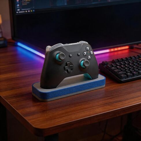 حامل وحدة التحكم لجهاز Xbox One، حامل سطح المكتب ذو الطراز البسيط، حامل عرض الألعاب باللونين الأزرق والرمادي in Kuwait