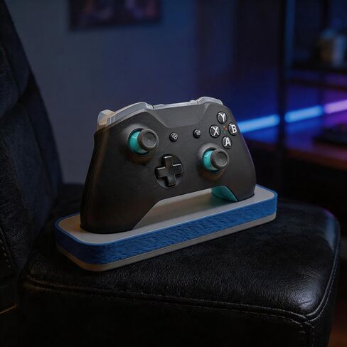 حامل وحدة التحكم لجهاز Xbox One، حامل سطح المكتب ذو الطراز البسيط، حامل عرض الألعاب باللونين الأزرق والرمادي in Kuwait