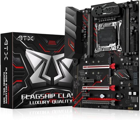 MACHINISIT LGA 2011-3 Motherboard X99 Micro ATX Mainboard for Intel Xeon E5 V3 V4 Series Processors (DDR4 Max 128GB, PCIe 3.0, M.2 Protocol, Gigabit LAN), X99 PR9-H PC Server in Saudi Arabia