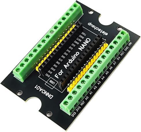 DNNOA01 Nano V3.0 DIN لوحة توسيع السكك الحديدية للمنزل الذكي Arduino PLC - وحدة محول كتلة طرفية فعالة (مع غلاف) in Kuwait
