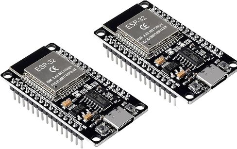2Pcs ESP32 CH340 Type C Development Board integrates Wi-Fi Bluetooth Dual Core USB-C Port Interface 30pin for Easy Connection and Programming in Kuwait