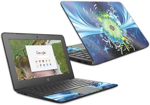 MightySkins Glossy Glitter Skin لجهاز Chromebook G6 11.6 "(2018) - انفجار الزهور | لمسة نهائية لامعة واقية ومتينة شديدة اللمعان | سهلة التطبيق والإزالة وتغيير الأنماط | صنع في الولايات المتحدة الأمريكية in Kuwait