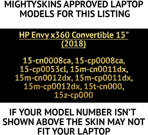 MightySkins غلاف لامع لجهاز HP Envy x360 Convertible مقاس 15 بوصة (2018) - الخشب والرخام | لمسة نهائية لامعة واقية ومتينة شديدة اللمعان | سهلة التطبيق والإزالة وتغيير الأنماط | صنع في الولايات المتحدة الأمريكية in Kuwait