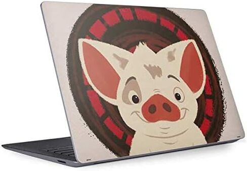 Skinit Decal Laptop Skin Compatible with Surface Laptop 3 13.5in - Officially Licensed Disney Princess Moana Pua Close Up Design in Kuwait