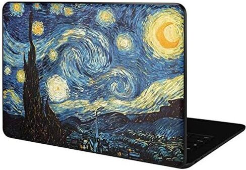 Skinit Decal Laptop Skin Compatible with Google Pixelbook Go - Officially Licensed Bridgeman Art Van Gogh - The Starry Night Design in Kuwait