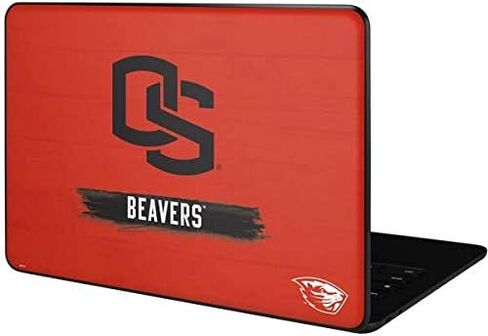 Skinit Decal Laptop Skin Compatible with Google Pixelbook Go - Officially Licensed College Oregon State Texture Design in Kuwait