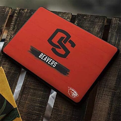 Skinit Decal Laptop Skin Compatible with Google Pixelbook Go - Officially Licensed College Oregon State Texture Design in Kuwait