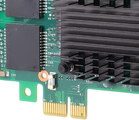 بطاقة شبكة CUIFATI PCI Express، تدعم شريحة 350AM4 4 منافذ RJ45 1 جيجابت PCIE 2.1 X1 محول شبكة مع أقواس منخفضة المستوى، للتطبيقات الصناعية للكمبيوتر المكتبي الخادم in Kuwait