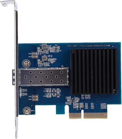 Yoidesu 10Gbps PCIe Network Card, Fiber Optic NIC with Single SFP Port, Support for Server Workstation, IEEE 802.3ae Standard 10GBase LR SR, PXE Boot Wake on LAN in Kuwait