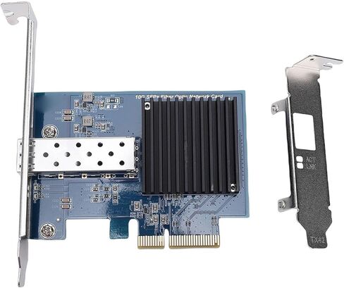 Yoidesu 10Gbps PCIe Network Card, Fiber Optic NIC with Single SFP Port, Support for Server Workstation, IEEE 802.3ae Standard 10GBase LR SR, PXE Boot Wake on LAN in Kuwait