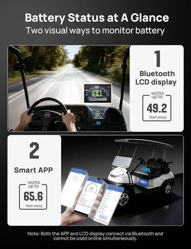 DC House 36V 100ah Pro Metal Case Battery Lithium Golf Cart ، بطارية LifePo4 مع شاحن 36V 25A ، تطبيق Bluetooth Mobile & LCD ، 200A BMS ، ذروة Current 670A in Kuwait