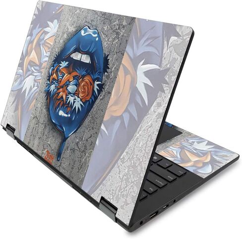 MightySkins Skin لجهاز Lenovo Flex 14 بوصة (2019 لا يوجد ماسح ضوئي لبصمات الأصابع) - شفاه زرقاء | غطاء ملتف من الفينيل واقٍ ومتين وفريد ​​من نوعه | سهل التطبيق والإزالة وتغيير الأنماط | صنع في الولايات المتحدة الأمريكية in Kuwait