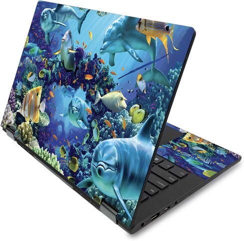 MightySkins Skin لجهاز Lenovo Flex 14 بوصة (2019 لا يوجد ماسح ضوئي لبصمات الأصابع) - أصدقاء المحيط | غطاء ملتف من الفينيل واقٍ ومتين وفريد ​​من نوعه | سهل التطبيق والإزالة وتغيير الأنماط | صنع في الولايات المتحدة الأمريكية in Kuwait