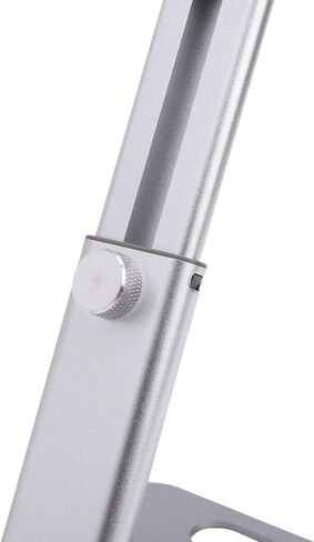 Naroote Aluminum Alloy Tablet Stand, Adjustable Foldable Rotating 360 Degree with Anti Slip Base, Ideal for Live Streaming Drawing Desktop Phone Tablet Holder (Silver) in Saudi Arabia