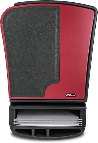 مكتب السيارة GripMaster بكفاءة AutoExec لمحطة عمل سيارتك ومكتبك المحمول، باللون الأحمر الصودا، مع عاكس طاقة بقدرة 400 واط وحامل للكمبيوتر اللوحي in Kuwait